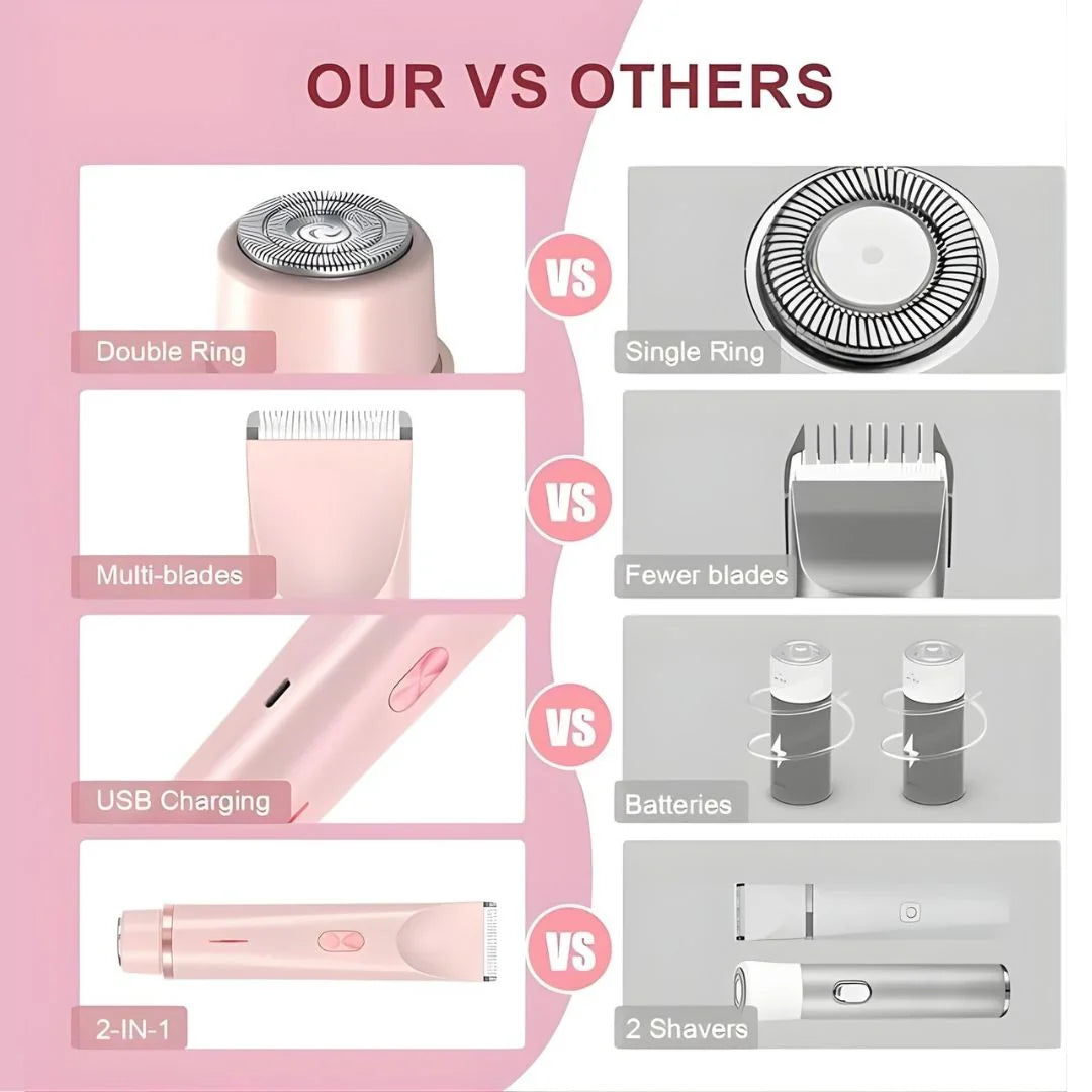 Double Head 2 IN 1 Electric Hair Shaver and Trimmer