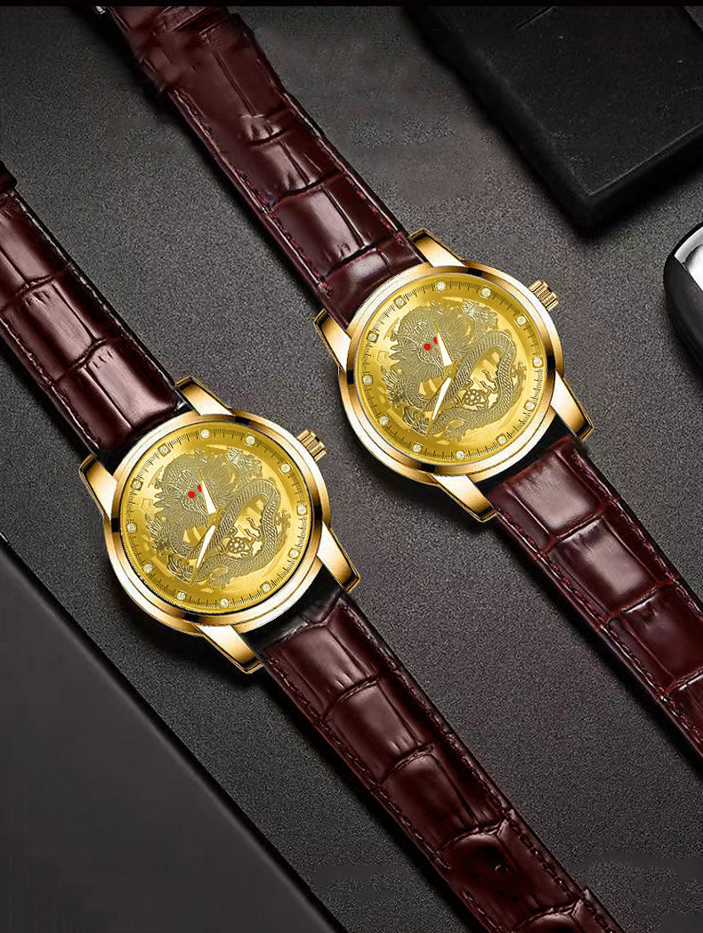 WOKAI Golden Dragon Chinese style Watch